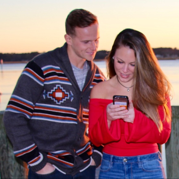 Red Flare Sleeve Bodysuit - Picture 5 of 5